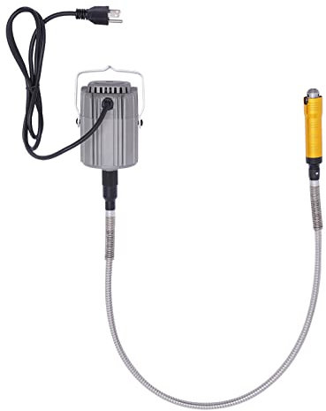 Outil rotatif électrique 780 W, arbre flexible suspendu à affûtage rapide 25 000 tr/min avec pédale réglable, brosse externe, connecteur de charbon pour le bricolage, la production artisanale