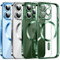 Clear Magnetisch für iPhone 13 Pro Max Hülle mit MagSafe [Original iPhone Äußere] [Kameraschutz Eingebaut] Durchsichtig Silikon Case Ultra Dünn [Niemals Gelb] Handyhülle Anti Fingerabdruck Schutzhülle