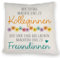 Beste Kollegin Kissen mit Spruch Von Kolleginnen zu Freundinnen durch Spaß Lieblingskollegin Geschenk Freundin zum Abschied Neuer Job Jobwechsel Kollegen