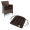HAVE A SEAT Living - Stuhlkissen 48x46 cm (6 St.) - Rattanstuhl Sitzkissen Outdoor - Wetterfest, Waschbar bis 95°C, Orthopädisch - Made in Germany (6er Set - 48x46 cm, Braun)