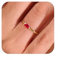 Aidenn Geburtsstein Ringe Gold für Frauen Damen,14K Vergoldet, Stapelbarer Granat Ring für Mädchen, Geschenke zum Geburtstag der Mütter, Verlobungs, Hochzeits und Versprechensringe Schmuck 57cm
