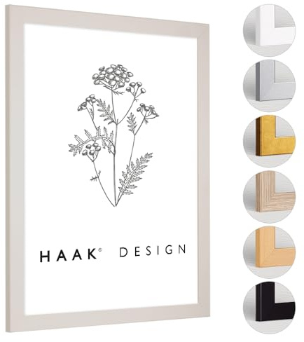HaakDesign Bilderrahmen Tokio in Sandbeige (matt) 70 X 100 cm schlicht modern