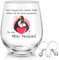 Joymaking Weinglas Geschenke für Partner, Geschenk für ihn, Valentinstag Geschenke für sie, Valentinstag Glas, Partner Geschenke, Pinguin Geschenk, Pinguin Glas 17oz