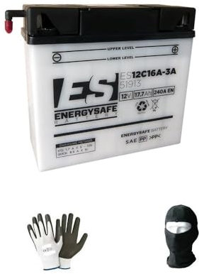 Compatible avec BMW R RT (K81) 1150 2000 A 2006 Batterie DÉJÀ PRÊTE À L'INSTALLATION 51913 12V/19AH (12C16A-3A) SPÉCIFICATIONS des Batteries DE DÉMARRAGE DE Moto SÉCURISÉES en ÉNERGIE
