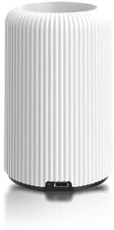 Fitz Lampenfuß E27 für Vintage Lampe, Lampenfassung Tischlampe in „Nomad White“ 11 cm dimmbar, Retro-Lampensockel für Nachttischlampe, Message in The Bulb, Aufladbar, Elements Lighting