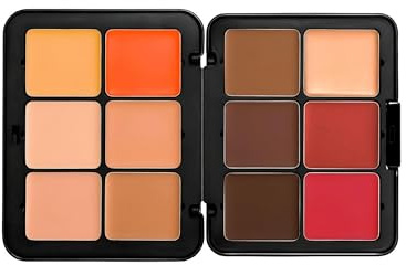 12 colori Correttore Rouge Contour Palette, Crema di correzione del colore professionale Correttore, Palette impermeabile, Adatto per la pelle grassa, secca o sensibile (#12-3, 12colori)