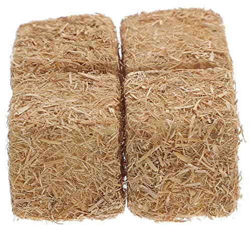 Yardwe 4stücke Mini Natürliches Heuschober-dekor Heuhaufen-Ornament Für Garten Gartenszenerie-dekor Heuschober- Im Freien Künstliches Requisit Simulierte Verzierung
