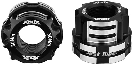 XOUX AX-C BMX Axle Nuts 10 mm, Black
