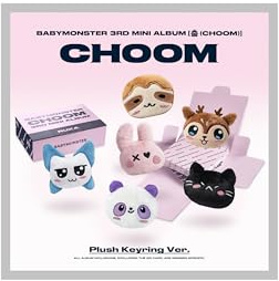 (Lot de porte-clés : Ruka+Pharita+Asa+Ahyeon+Rora+Chiquita) BABYMONSTER CHOOM 3ème mini-album avec suivi