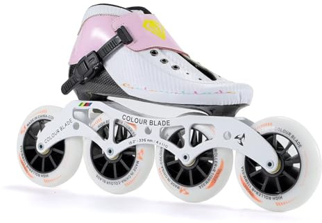 Blaue Carbonfaser-Speedskates 4x90mm für Damen und Herren, professionelle Inline-Rennskates, ABEC-9 Kugellager, PU-Rollen für Outdoor-Fitness und Street-Skating