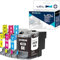 LCL Kompatibel Tintenpatrone LC22U LC22UBK LC22UC LC22UM LC22UY XL(1Schwarz 1Cyan 1Magenta 1Gelb) Ersatz für Brother MFC-J985DW DCP-J785DW