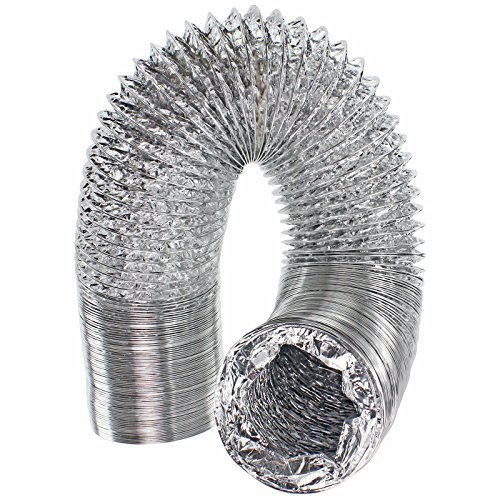 SPARES2GO 5m Aluminium Flexible Vent Hose Exhaust Pipe for Hotpoint Tumble Dryer (4 / 100mm Diameter)