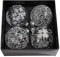 Warmiehomy Set von 4 Weihnachtsbaum Kugeln Bälle Fillable Hanging Glaskugeln Weihnachtsbaum Urlaub Party Festival Dekoration 8cm