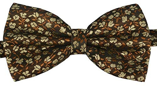 BomGuard Herren Fliege gepunktet mit Blumenmuster – Vorgebunden & verstellbar – Elegante Anzugschleife für Hochzeit & Business