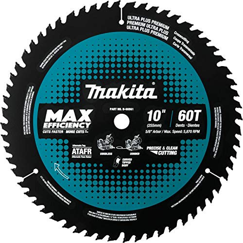Makita B-66961 10 60T Carbide-Tipped Max Efficiency Miter Saw Blade