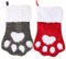 Weihnachtsstrumpf Nikolausstrumpf Weihnachtssocke Nikolausstiefel zum Befüllen und Aufhängen Weihnachts Süßigkeitstasche Geschenktüte Kamin Weihnachtsbaum Dekoration 2pcs