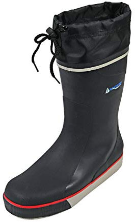 Navyline, stivali da vela, da uomo, a mezza gamba, suola con taglio a lama, blu scuro grigio., 40 EU