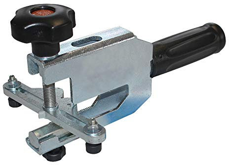 Karl Dahm Brechvorrichtung mit Gewinde - Fliesen Brechvorrichtung für Fliesen und Materialien bis 20 mm - Starke Kappzange mit Bruch-Schutz - 11204 (Schwarz, Silber)