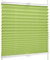 SchattenFreude Basic Klemmfix-Plissee für Fenster | Mit Klemm-Haltern | Ohne Bohren | Grün, Breite: 140cm x Höhe: 150cm