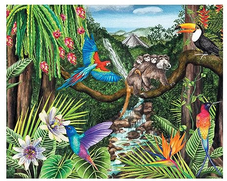 Relish - Dementia Jigsaw Puzzle Age 16+ for Adults, 100 Piece Jungle Life Puzzle - Activities & Gifts for Seniors with Alzheimer's