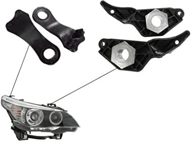 Scheinwerfer Reparatur Halterung Feste Clips Set Kompatibel mit BMW.5.E60 Links und Rechts 63126941478 63126942478 DDD
