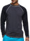 Langarmshirt Herren UPF 50+ Männer UV-Schutz Longsleeve Rash Guard Shirt Schnelltrocknendes Stretch Langarm T-Shirt Herren Schwimmshirt Surf Laufen Angeln Wandern Schwarz XXL