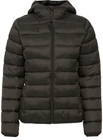 b.young BYBELENA Damen Steppjacke Übergangsjacke Jacke mit Kapuze und Reißverschluss Puffer-Jacke normale Länge, Größe:36, Farbe:Rosin (190509)