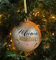 Christbaumkugel - Mama du bist toll - Weihnachtskugel Echt Glas Gold