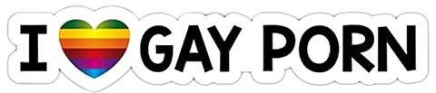 Tsuchiya Gay Pride-Autoaufkleber,Lustiges Auto reflektierender Aufkleber - Lustiger Streich I Love Gay Porn Aufkleber für Autos, LKWs, Fenster, Wände, Laptopbecher