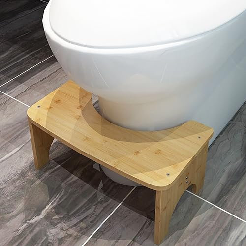 Bamboo Squatting Step Stool - Adult & Kids Toilet Aid, Eco-Friendly Materials