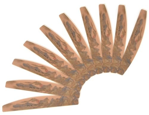 KADS 10 limas de uñas de grano 240, lavables, profesionales, reutilizables, herramientas de peinado de uñas de doble cara para uñas acrílicas (magnífico paisaje Jiangshan)