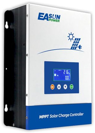 POWLAND 80A Solarladeregler 12V/24V/36V/48V Auto, Intelligenter Laderegler, Unterstützung einer breiten Palette von Blei-Säure-, Lithium-Ionen- und benutzerdefinierten Batterie (80A(8048))