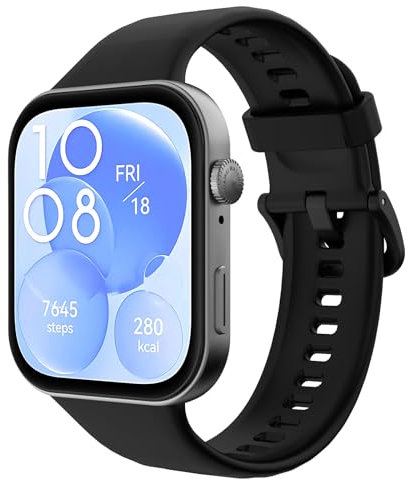 TiMOVO Armband kompatibel mit Huawei Watch Fit 3 Armband Silikon Sportarmband für Männer Frauen, Atmungsaktiv Weich Sport Silikon Band für Huawei Watch Fit 3, Schwarz
