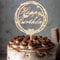 ENLACE Holz Happy Birthday Tortendeko Geburtstag Frauen Mann,Cake Topper Geburtstag mit LED Lichterkette,Kuchendeko Geburtstag Mädchen Jungen,Happy Birthday Kuchen Topper Größe 16x24cm