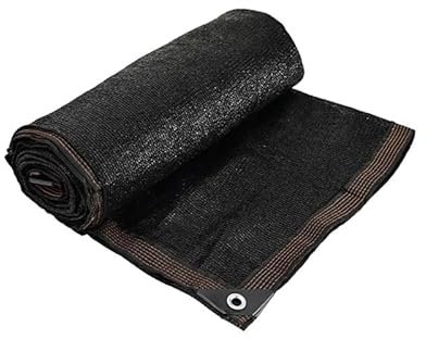 Camping Tent Tarp Black Shade Cloth Anti-UV Sunshade Net Garden Plant Shading Cover 6Pin Outdoor Canopy Swimming Pool Pergola With Grommets Clip(3x5M)