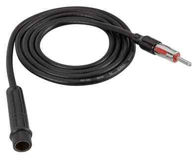 Scosche AXT48-WP1 Universal 48 Antenna Extension Cable for Car Stereo, AM/FM Radio Antenna Extender with Standard DIN Connector, Audio Adapter for Domestic & Import Vehicles