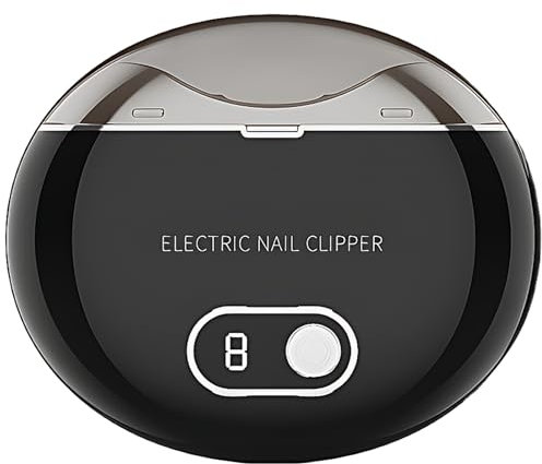 Electric Nail Clippers, Electric Automatic Nail Clipper LCD Display Fingernail Cutter with 3 Speeds Purple Light, Electric Toe Nail Clipper, Safety Fingernail Clippers for Kids,Seniors and Adult