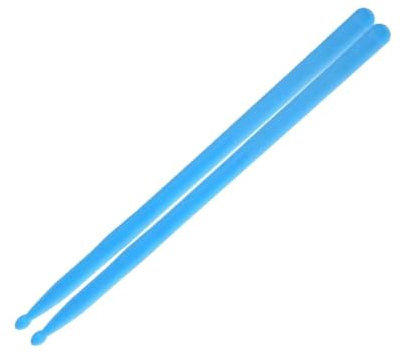 Atthatmmt 1 Paar 5 A leuchtende Schlagzeugstöcke Schlagzeug-Set blau grün fluoreszierende Nylon Drumsticks Musical Dark in Instruments Glow