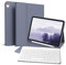 GKABXY Étui avec clavier pour iPad Air 11 2025 2024 (M3/M2), iPad Air 5 4 2022/2020 10,9, coque arrière en TPU souple avec porte-stylo, magnétique amovible, violet