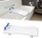 UISEBRT Badewannenbrett Badewannensitz Senioren, Sitzbrett für Badewanne, Wannensitz mit Griff und Seifenablage, Länge 70 cm, Weiß und Blau