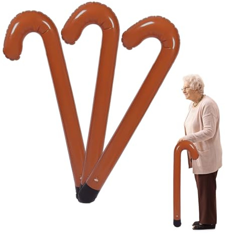 TUONYIS Lot de 3 bâtons de marche gonflables de 90 cm pour déguisement, blagues