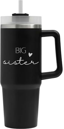 Big Sister Big Tumbler, taza para hermana mayor, termo aislado, taza grande