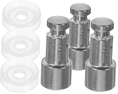 Happyyami 3pcs Pressure Cooker Float Valve Replacement Water Float Valve Accessories Easy Install Seal and Clean Electric Pressure Cooker Supplies