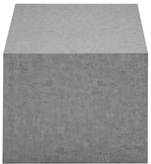Home Deluxe - Couchtisch Amiri L - Farbe: Grau, Größe: 95 x 50 cm, MDF Platte, bereits fertig montiert I Wohnzimmertisch Beistelltisch Sofatisch