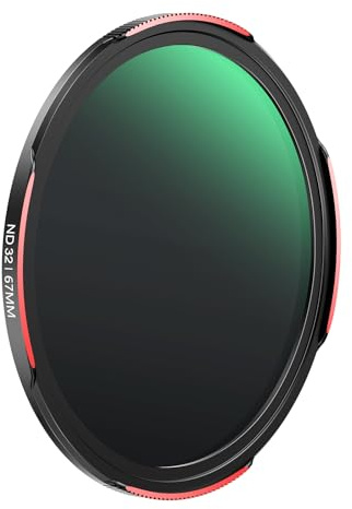 TELESIN 67mm ND32 Telefonobjektiv-Filter, DSLR-Kameraobjektiv, Mehrschichtiges Nano-vergütetes Glas, AR&AF-Beschichtung, Reduziert Reflexionen, Schutz vor Wasser und Fingerabdrücken