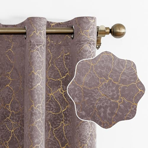 Ystyle Samtvorhang 2er Set 140x160cm, Blickdichte Vorhänge Samt für Schlafzimmer Wohnzimmer mit Ösen, Wunderschön Weich Vorhang Velvet Curtains, Verdunkelnd Samt Gardinen Blickdicht, Bohnenrot