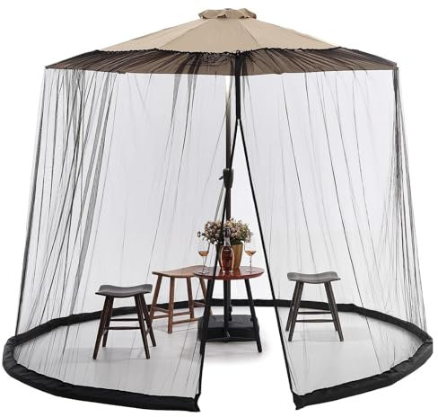 Outdoor Mosquito Net Canopy with Zip Canopy Netting for 4-6 Person Compact and Lightweight Mosquito Net for Canopy Pergolas Camping Tent