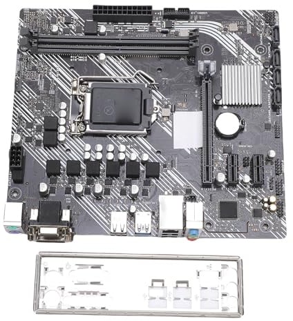 GOWENIC H410 Computer-Motherboard, LGA 1200 DDR4 DIMM M ATX PC-Gaming-Motherboard für Core-CPU der 10. Generation, Serial ATA III, HDMI, USB 3.2, USB 2.0, PCIe 3.0 X16