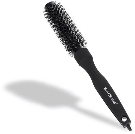 Blackomb Rundbürste & Stylingbürste für kurze Haare, mit Keramik Turmalin Nano Silber Beschichtung, XXL 125mm Körper - Haarbürste & Lockenbürste, 25mm