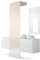 Vladon Garderobe Wandgarderobe Carlton Set 3, Made in Germany, Korpus in Weiß matt/Paneel in Creme Hochglanz